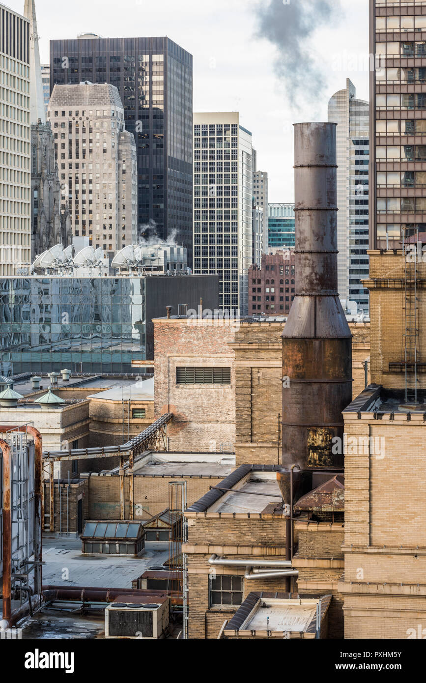 Bâtiments dans le centre-ville de Chicago Banque D'Images