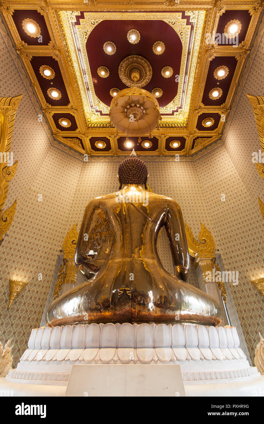 Temple du Bouddha d'or, Bangkok, Thaïlande. Banque D'Images