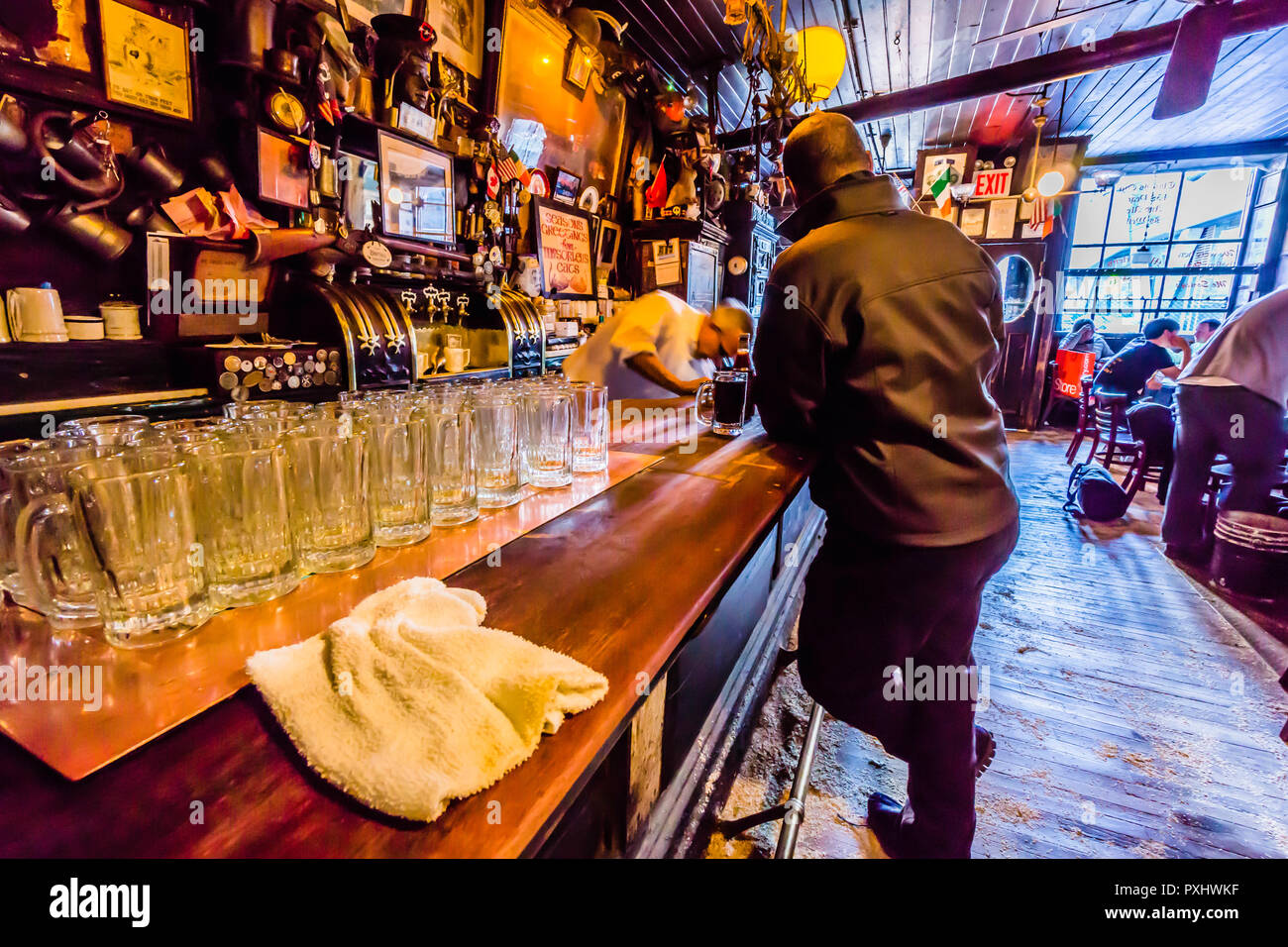 McSorley's Old Ale House East Village, Manhattan - New York, New York, USA Banque D'Images