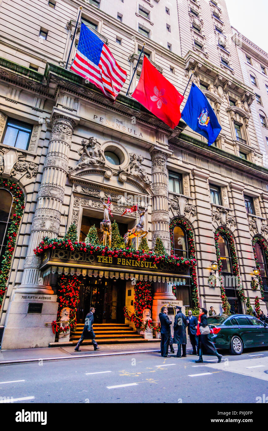 Le Manhattan Plaza Hotel - New York, New York, USA Banque D'Images