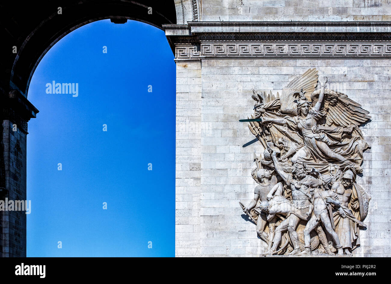 France Paris, Arc de Triomphe del l'Etoile, la Marseillaise sculpture Banque D'Images