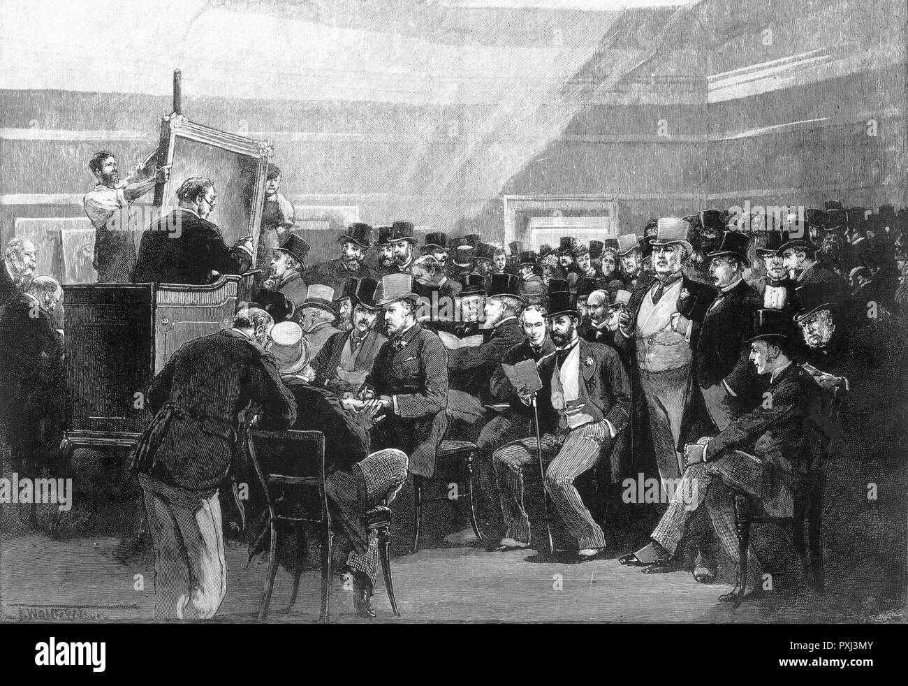 Vente d'œuvres d'art à Christie's, Londres Banque D'Images