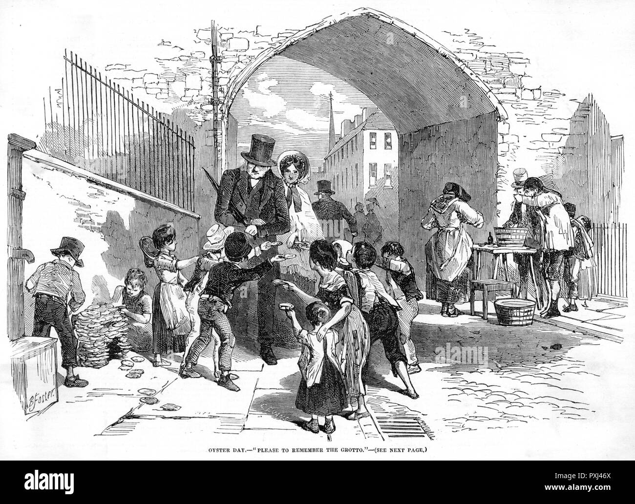 Jour de l'huître 1851 Banque D'Images