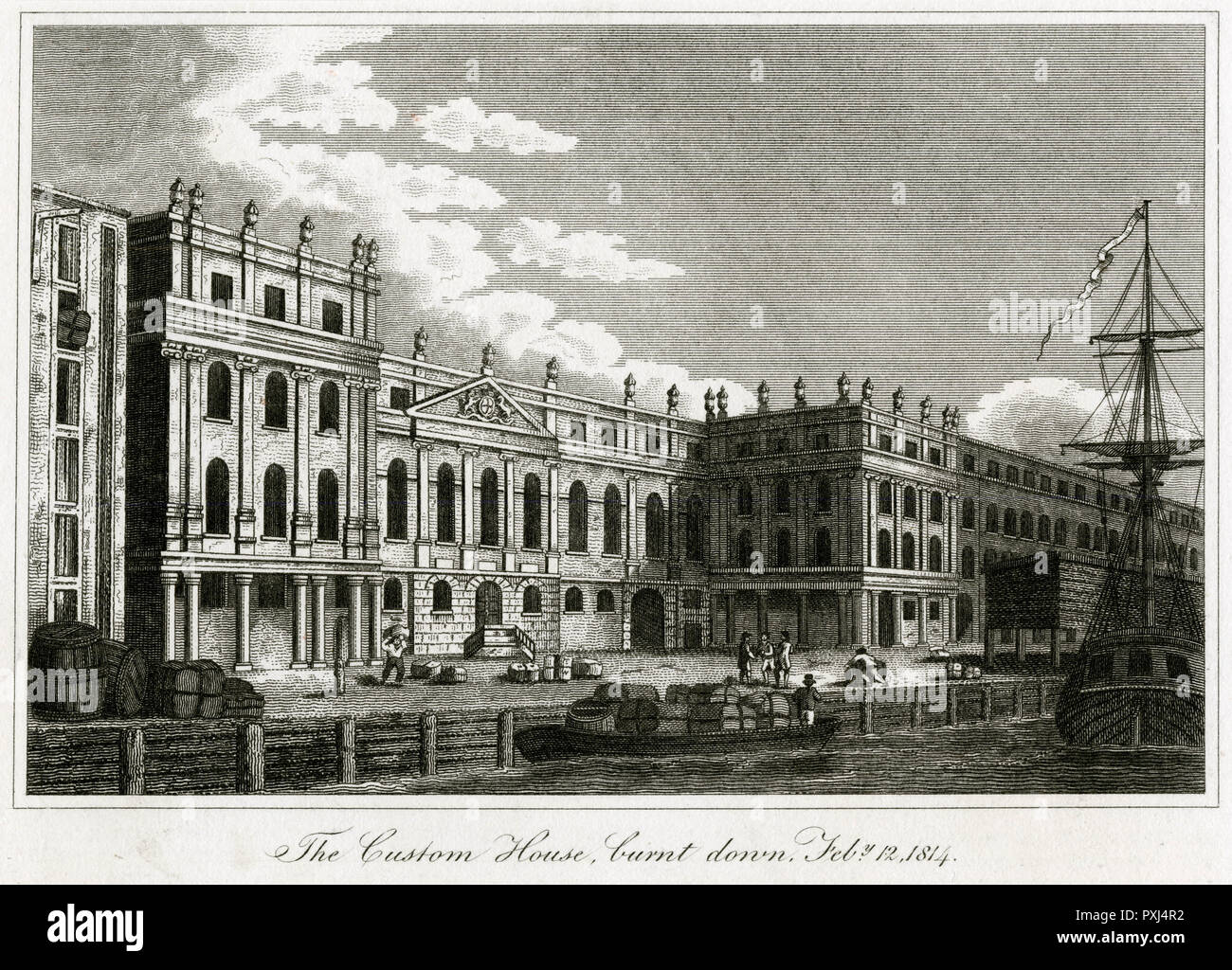 Maison personnalisée 1814 Banque D'Images