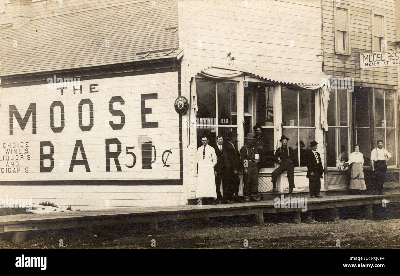 Seaside, Oregon, États-Unis - The Moose Bar. Banque D'Images