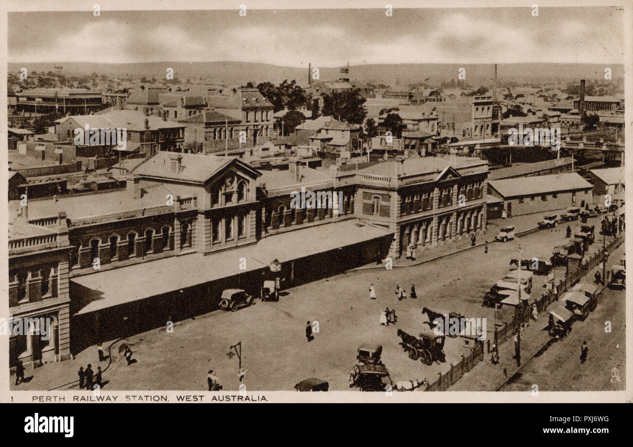 Australie - gare de Perth, Australie occidentale Banque D'Images