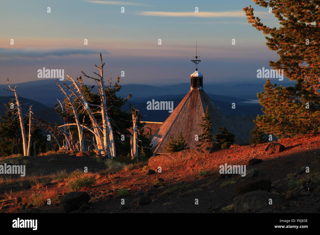 Matin à Timberline Lodge Banque D'Images