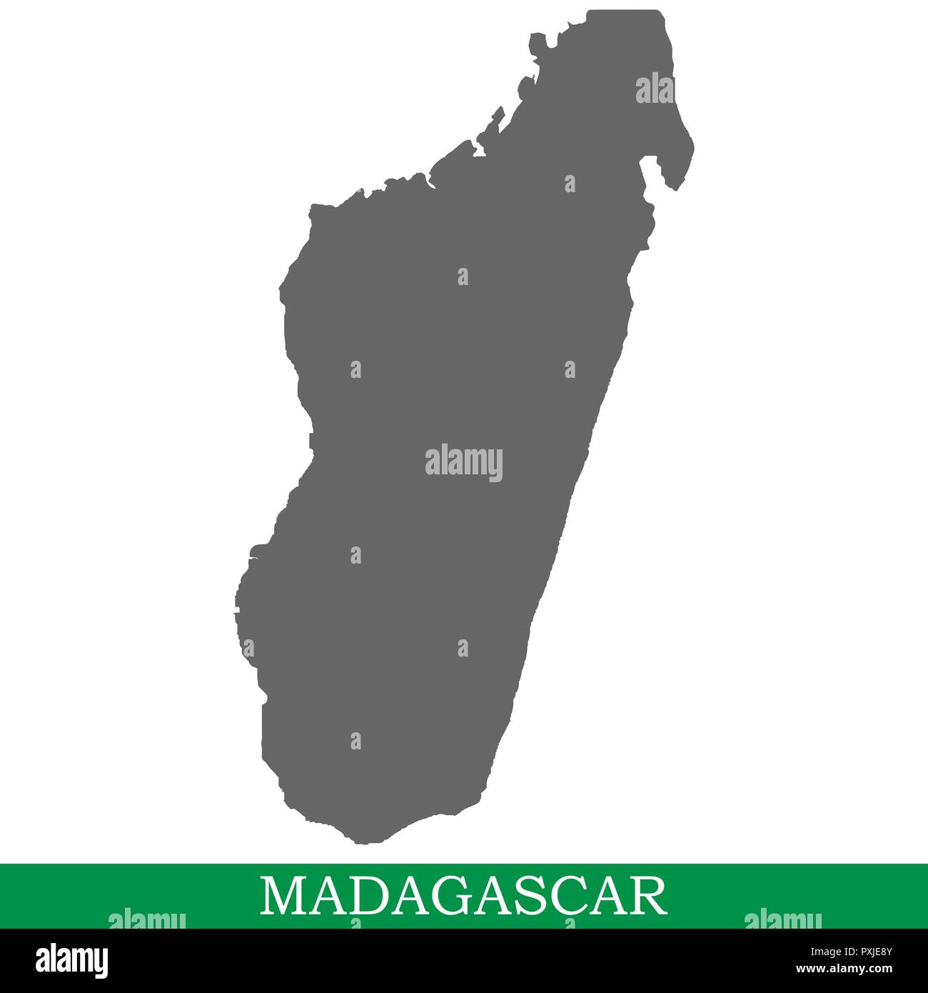 Carte De Haute Qualite De Madagascar Est L Ile De Madagascar Image Vectorielle Stock Alamy