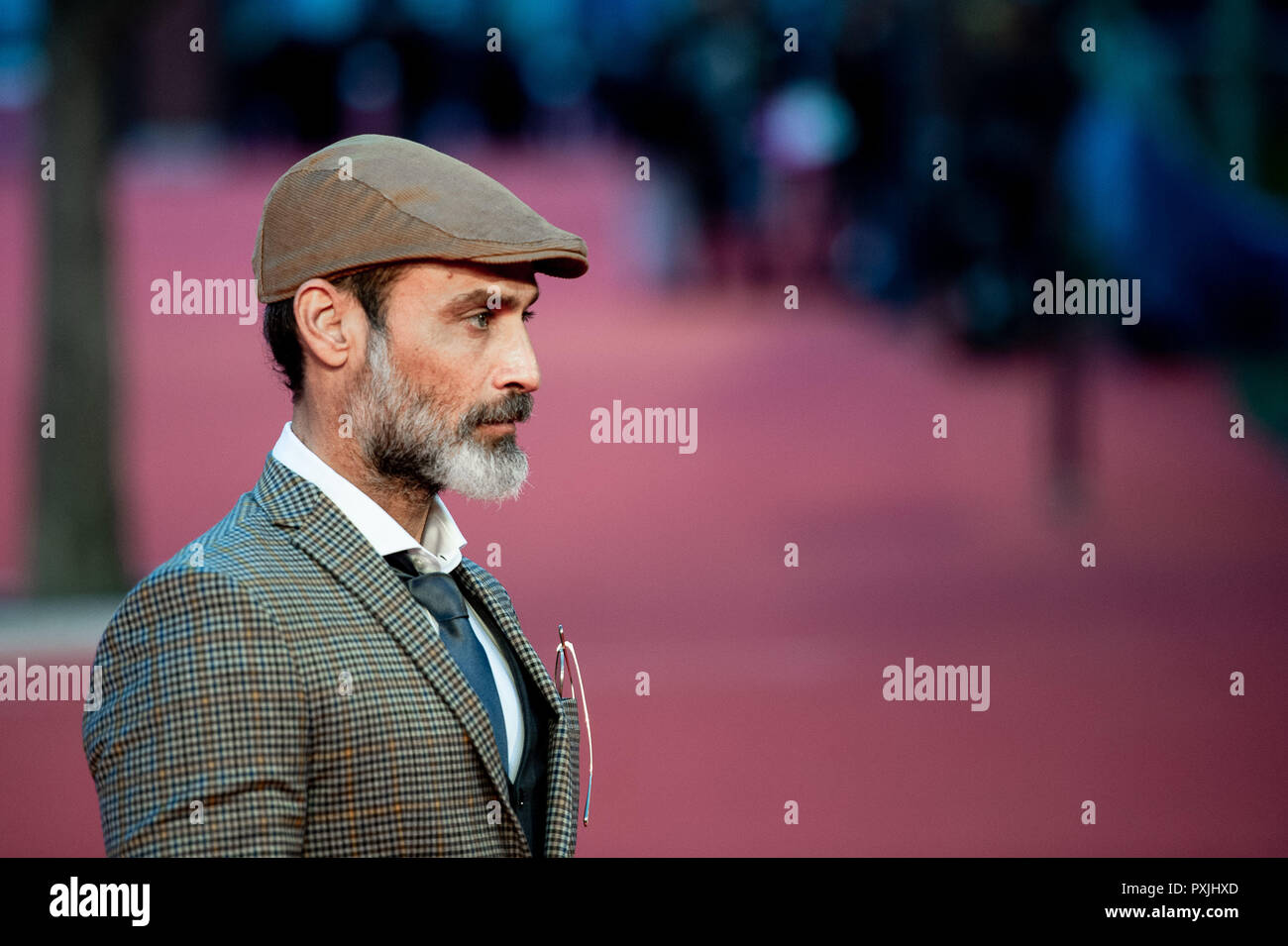 Rome, Italie, 22 octobre 2018. Acteur et modèle Raz Degan assiste au tapis rouge lors de la 13ème Festival du Film de Rome à l'Auditorium Parco della Musica, le 22 octobre 2018.. Photo par Giuseppe Maffia Crédit : Giuseppe Maffia/Alamy Live News Banque D'Images