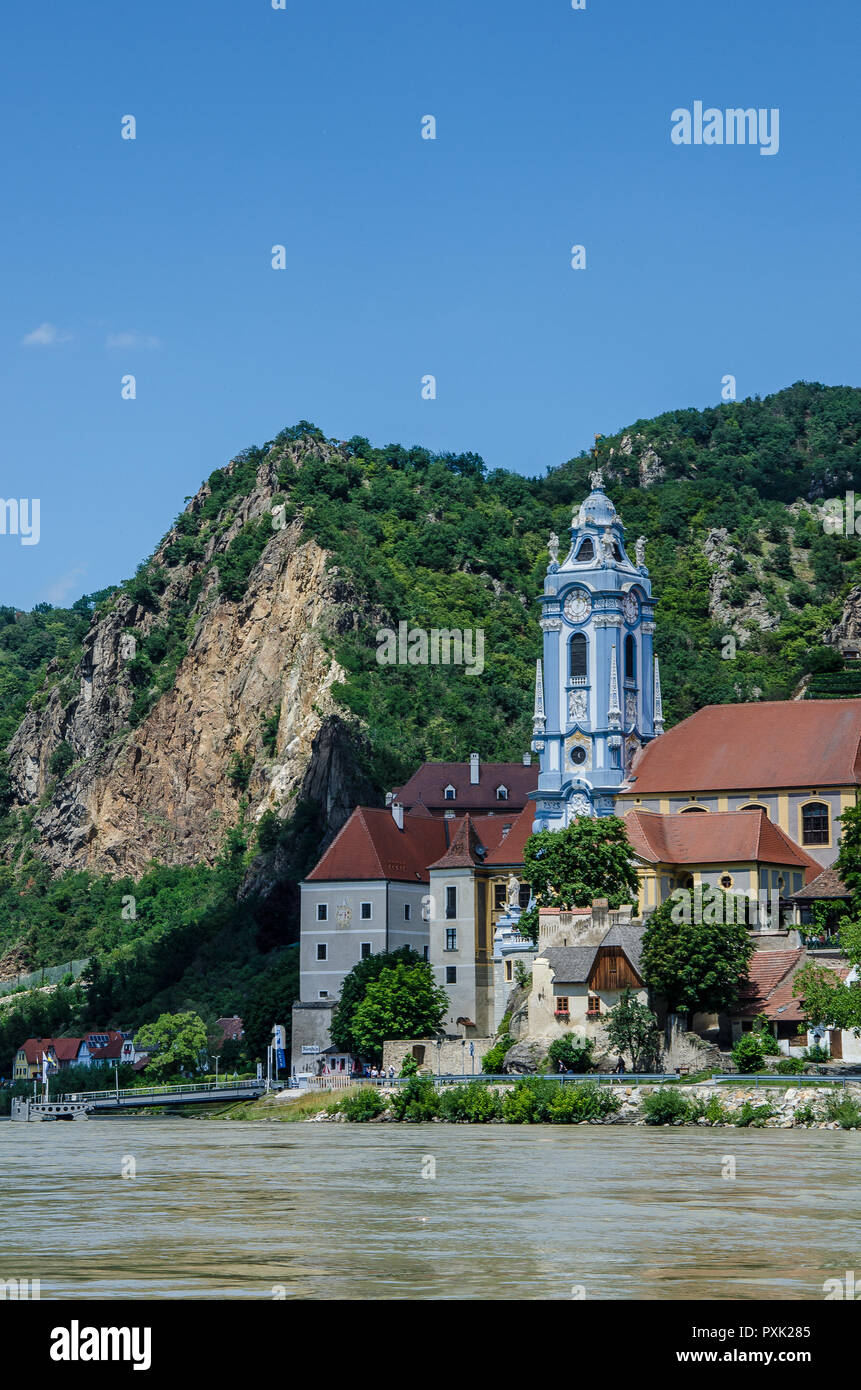 Dürnstein est une petite ville sur le Danube dans le quartier de Krems-Land dans l'État autrichien, de Basse-Autriche. Banque D'Images