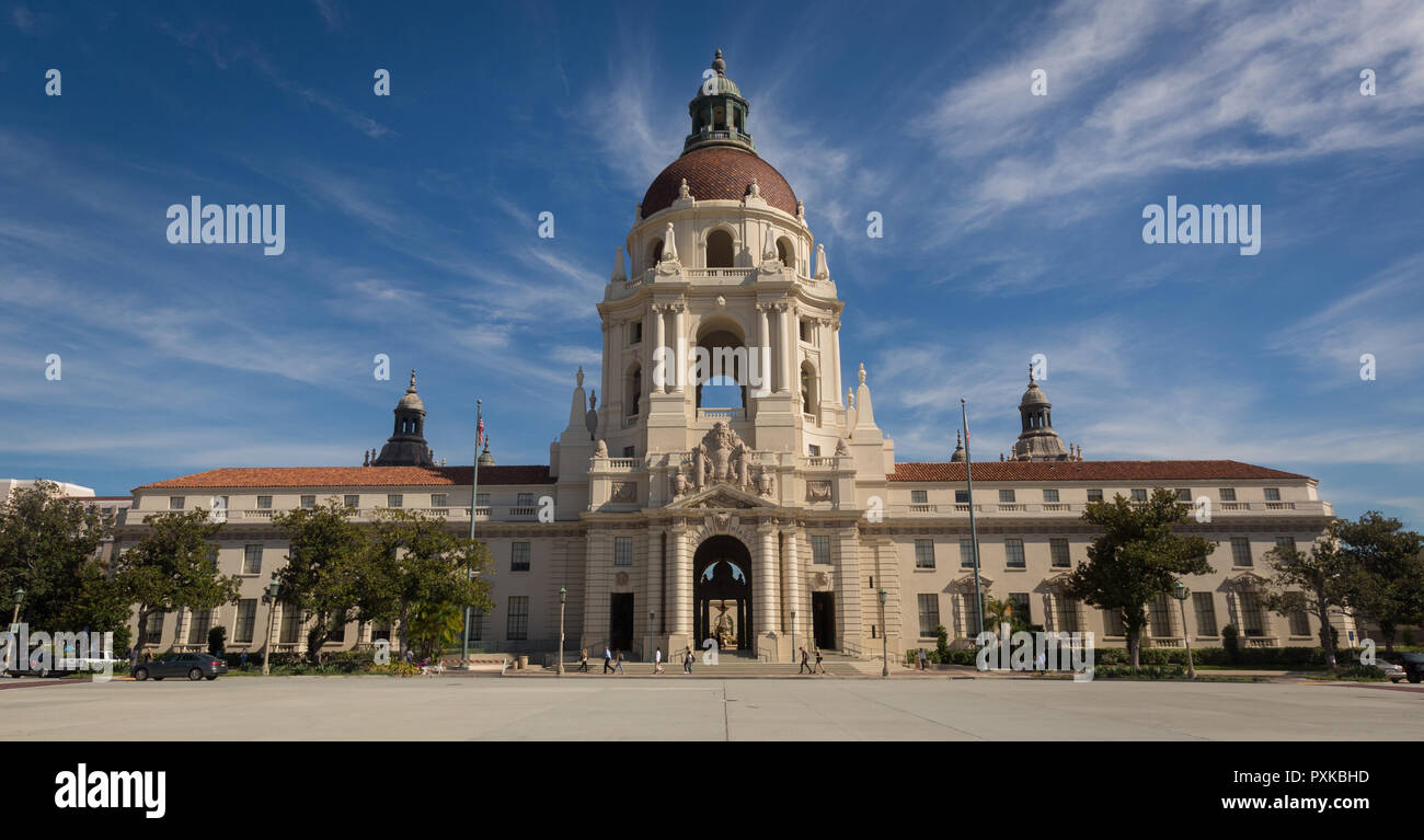 L'Hôtel de Ville de Pasadena de Pasadena, en Californie. Banque D'Images
