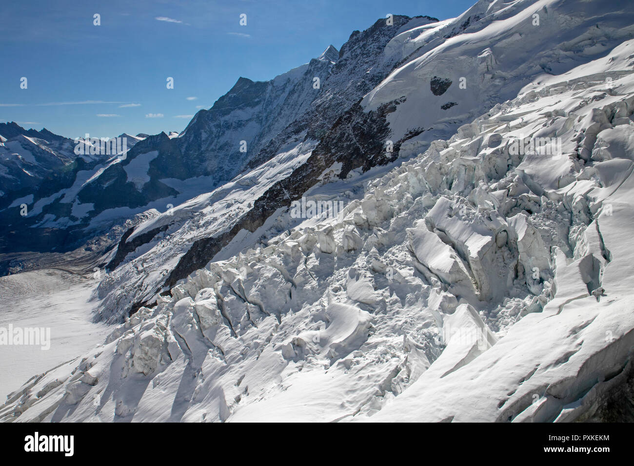 Le Glacier supérieur de Grindelwald Banque D'Images