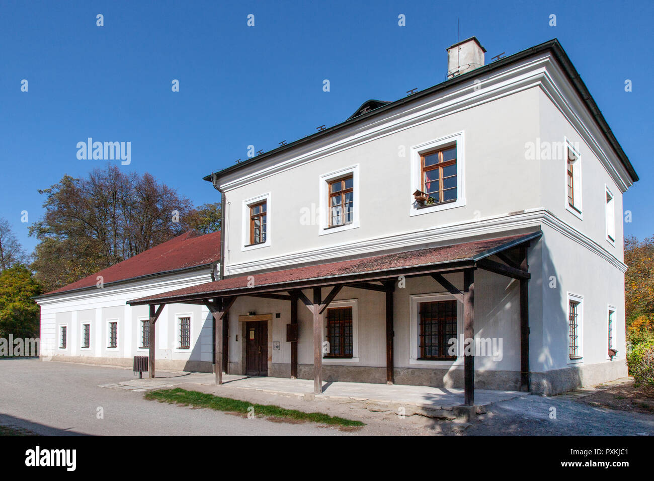 Un Rudrův mlýn vodní mandl, Ratibořice, Babiččino údolí, Česká republika / Rudr Ratiborice, moulin à eau, la région de Bohême de l'Est, République Tchèque Banque D'Images