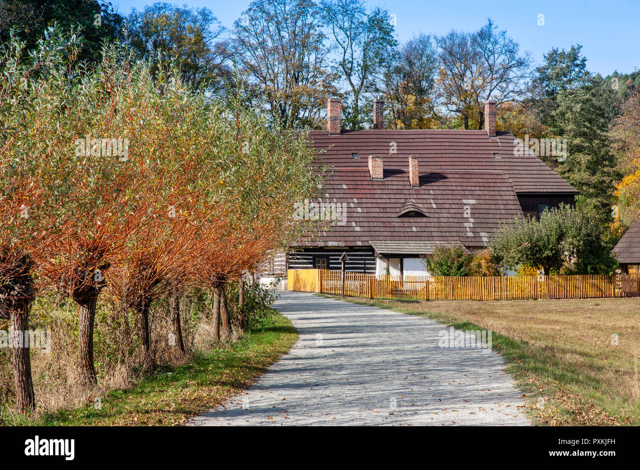 Staré Bělidlo Babiččino, Ratibořice, údolí, Česká republika / ancienne maison rurale Stare Belidlo, Ratiborice, la région de Bohême de l'Est, République Tchèque Banque D'Images