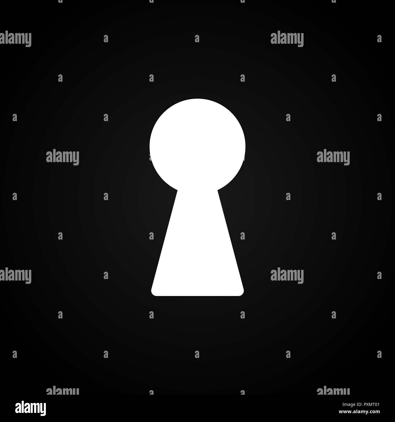 Serrure sur fond sombre. Pour votre conception d'illustration vectorielle Illustration de Vecteur