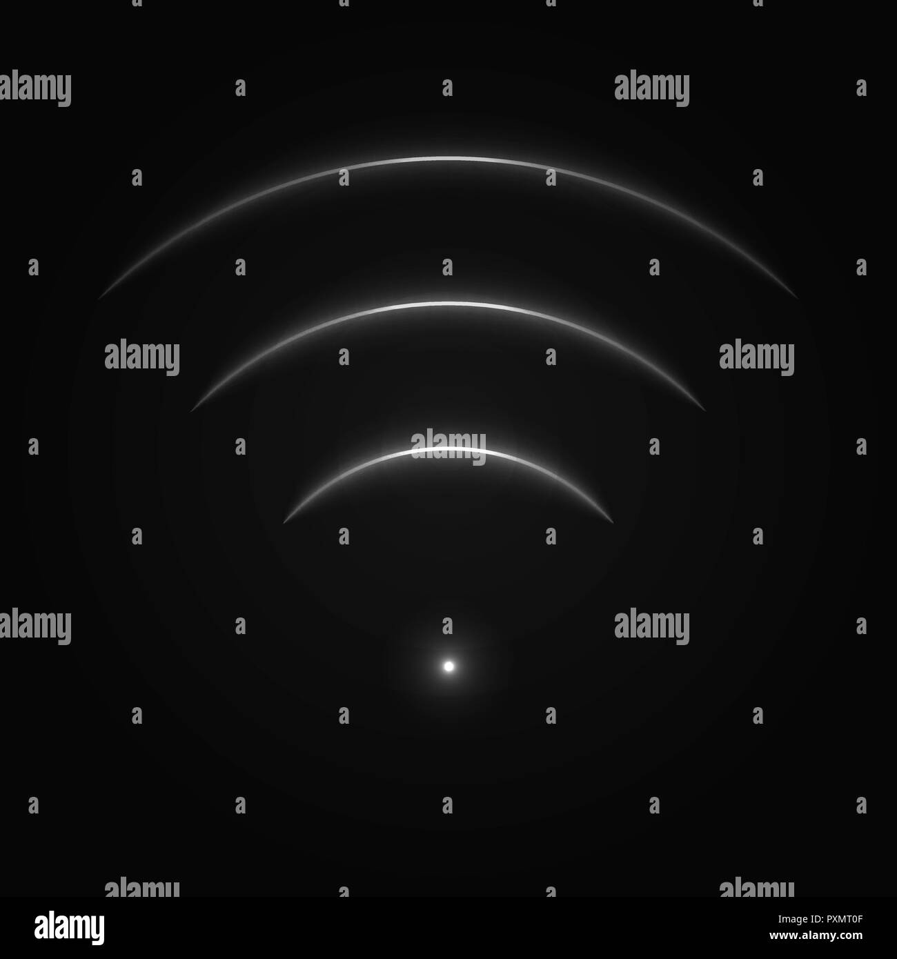 Glow neon sign wifi. Pour votre conception d'illustration vectorielle Illustration de Vecteur