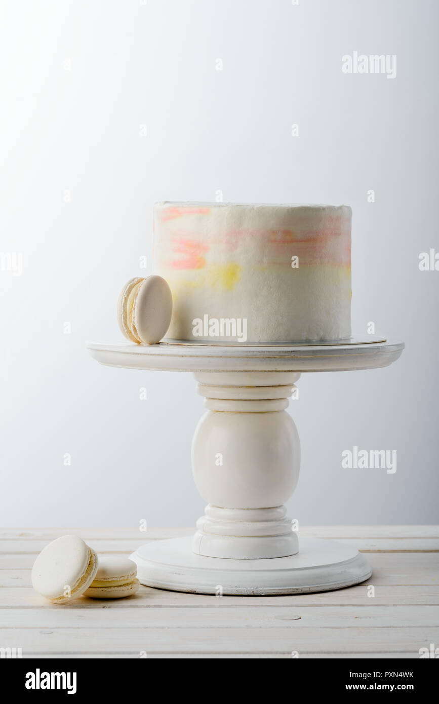 Macaroni Et Gateau Minimaliste Photo Stock Alamy