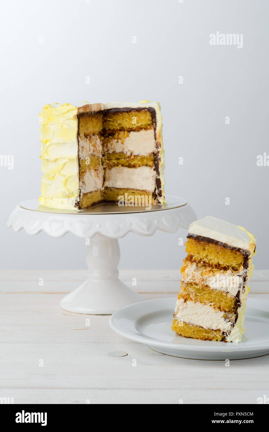 Gâteau aux amandes Banque D'Images