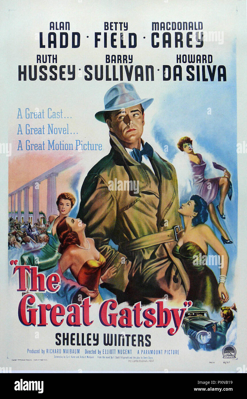 Gatsby le Magnifique - Original movie poster - 1949 Banque D'Images