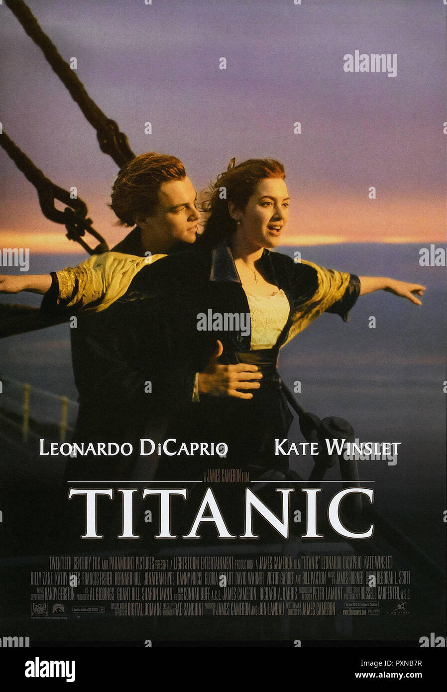 Titanic - affiche de film original Banque D'Images