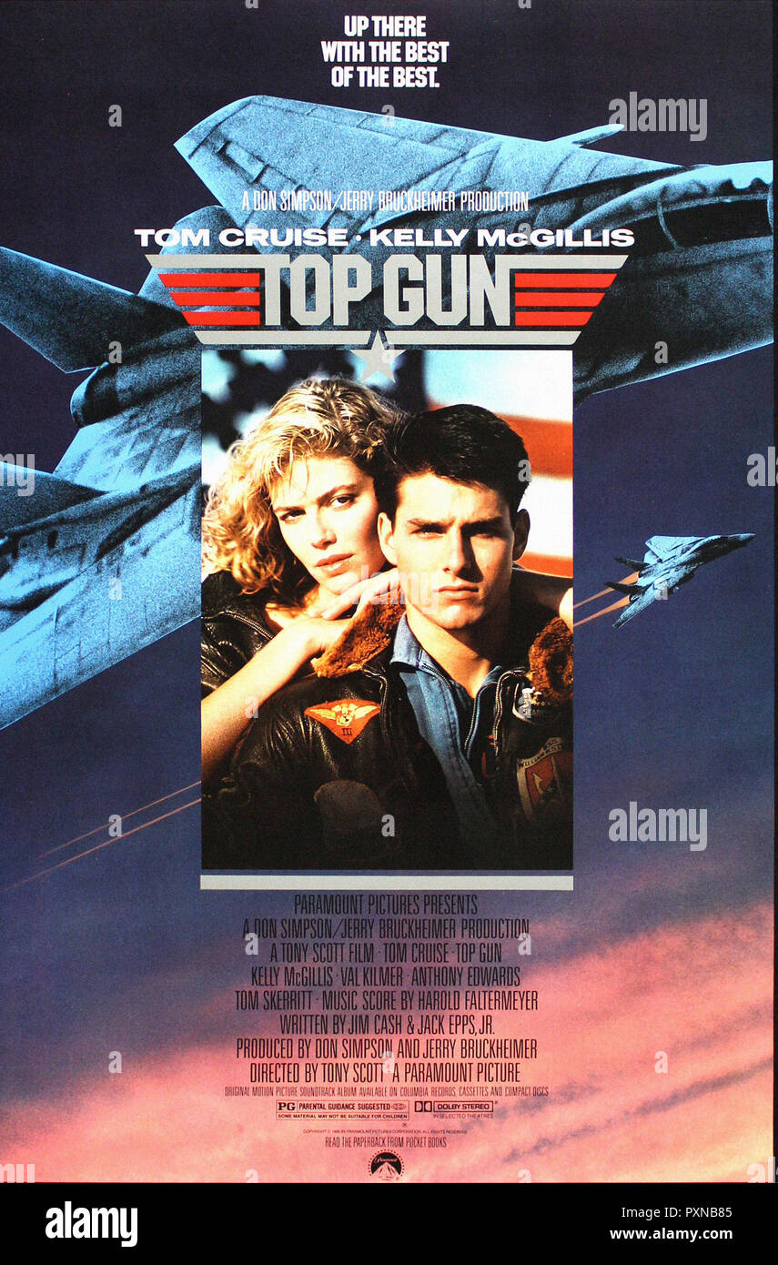 Top Gun - Original movie poster Photo Stock - Alamy