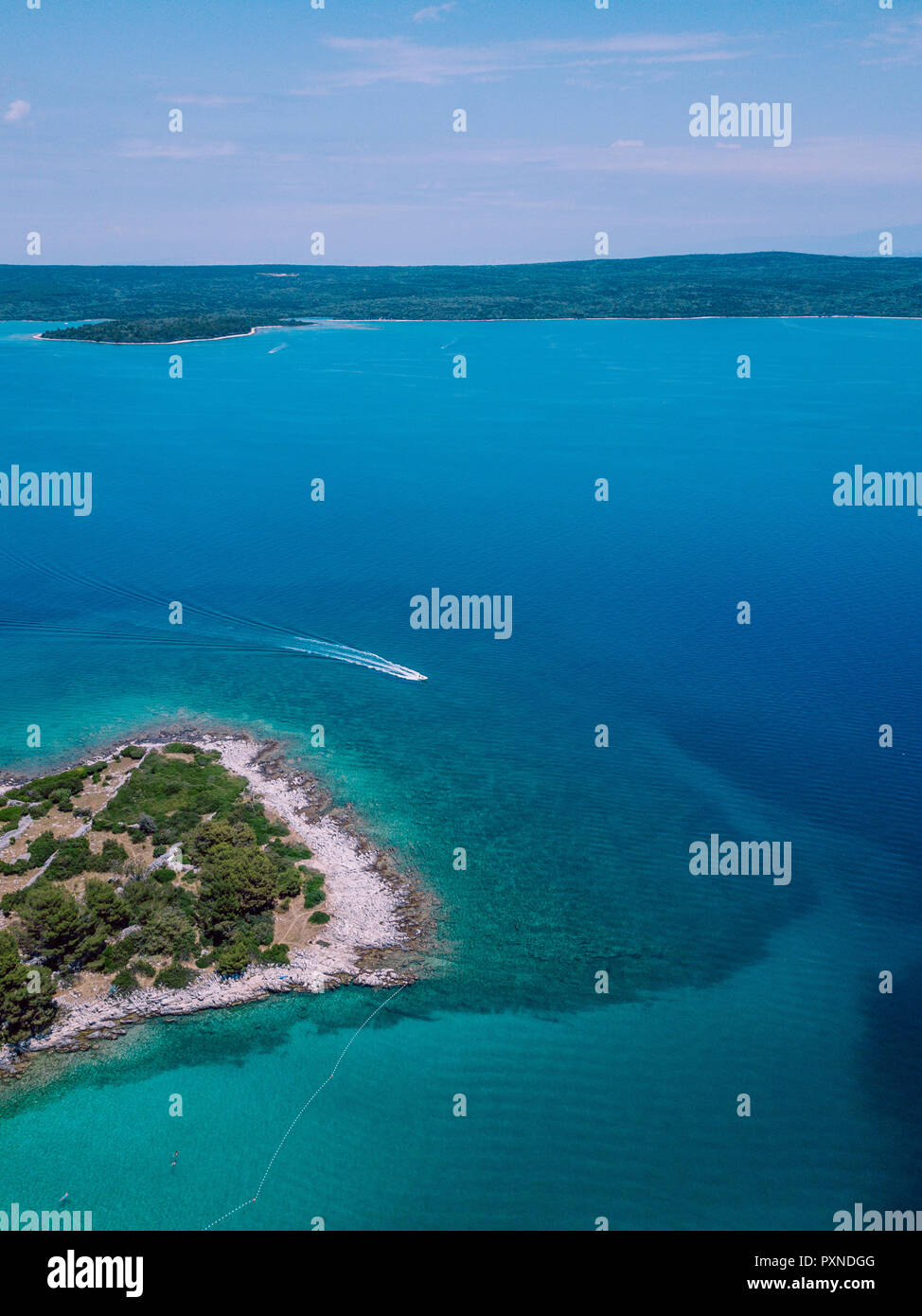 La Croatie, Cres, Mer Adriatique Banque D'Images