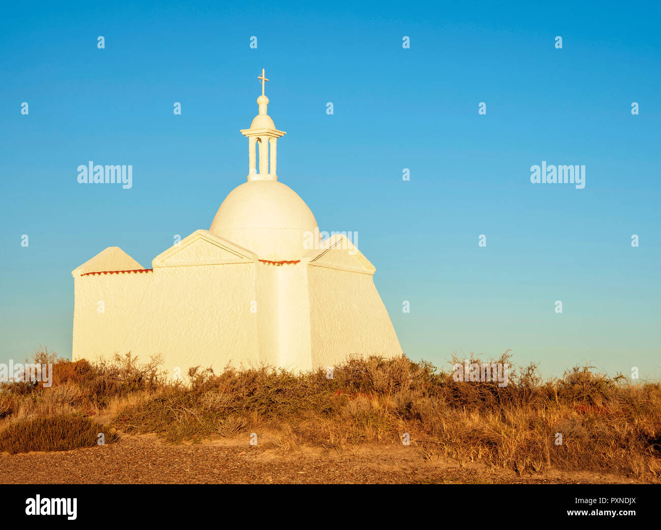 Fuerte San Jose Chapelle, la Péninsule de Valdès, Site du patrimoine mondial de l'UNESCO, la Province de Chubut, en Patagonie, Argentine Banque D'Images