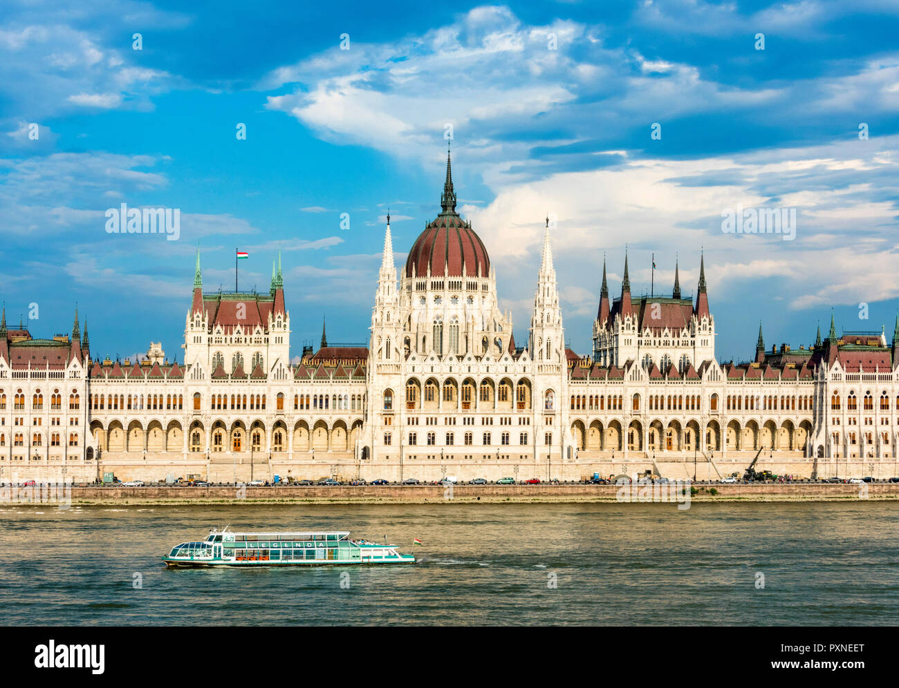 Bâtiment du Parlement hongrois, Budapest, Hongrie Banque D'Images