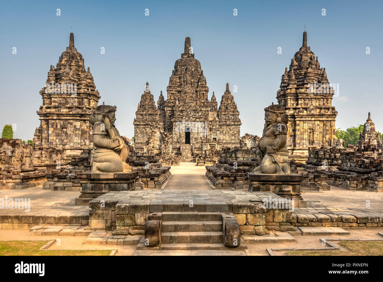 Candi Sewu, Prambanan temple complexe, Yogyakarta, Java, Indonésie Banque D'Images