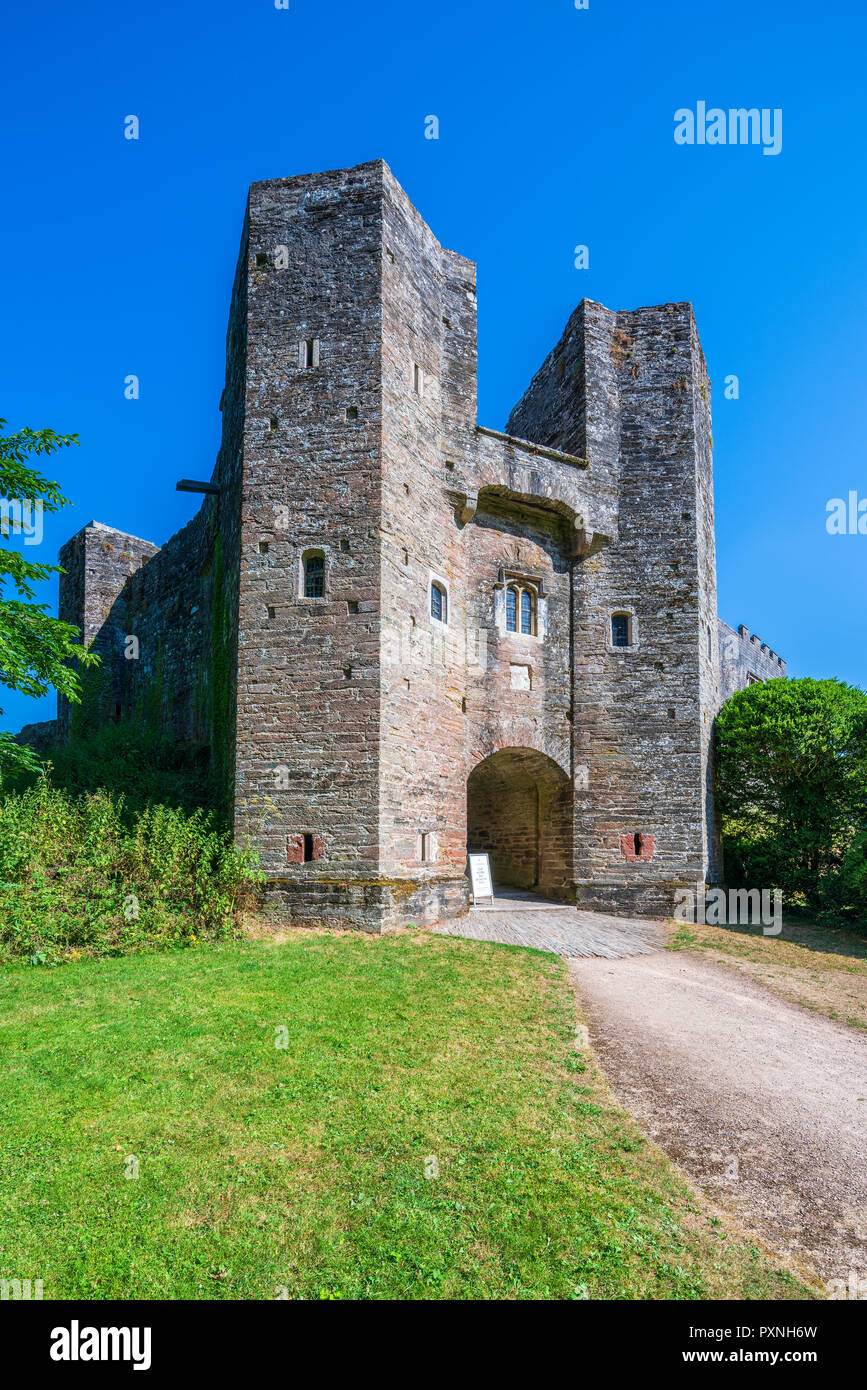 Berry Pomeroy Château, Devon, Angleterre, Royaume-Uni, Europe Banque D'Images