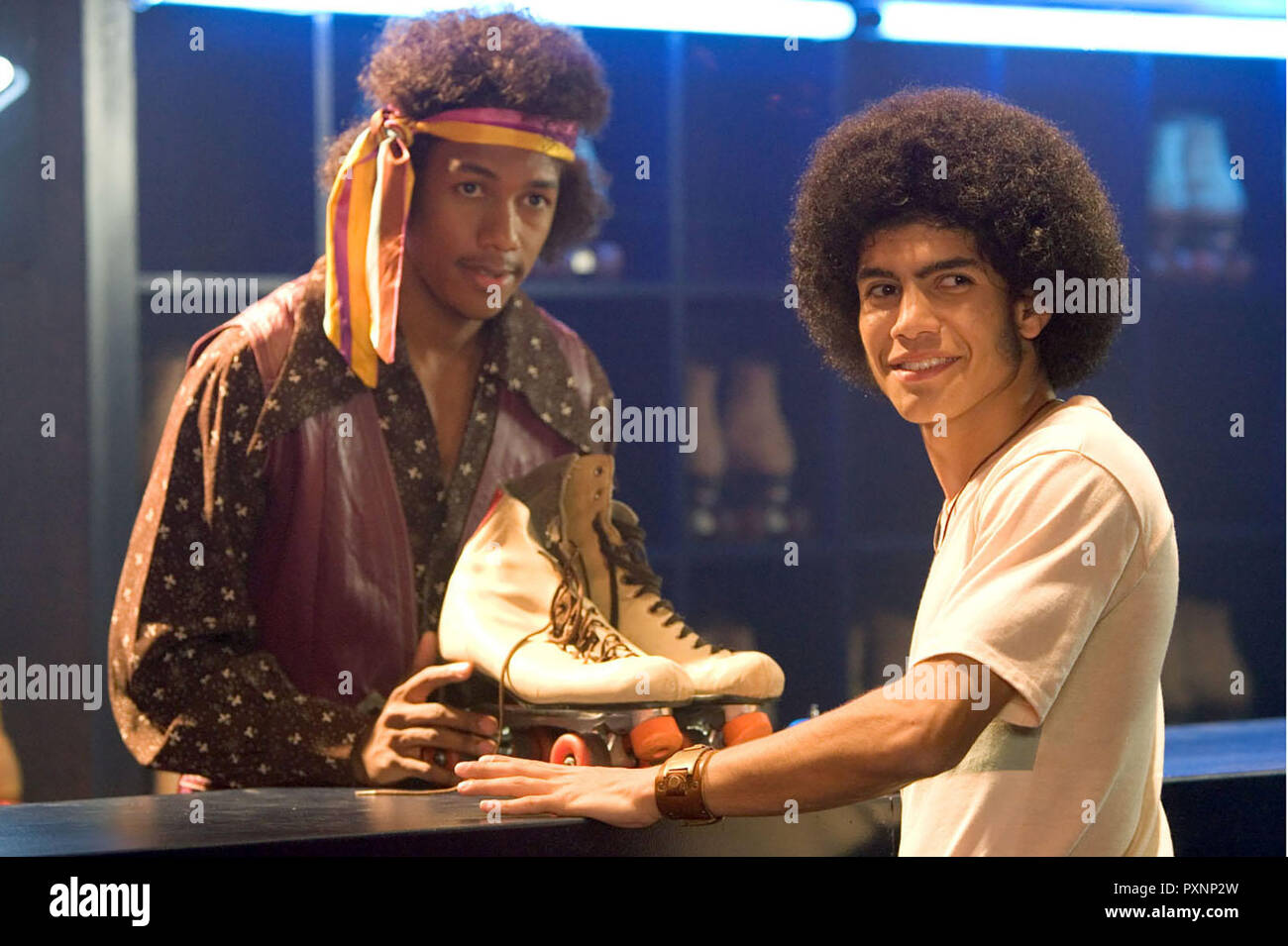 Roll Bounce, 2005 Regie : Malcolm D. Lee, le Roller Skater : NICK CANNON et RICK GONZALES Banque D'Images