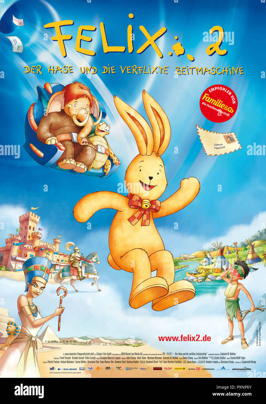 Felix 2 - Der Hase und die verflixte Zeitmaschine, Deutschland 2006 Regie : Giuseppe Laganà, Filmplakat Banque D'Images