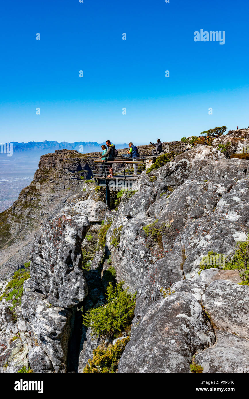 Les Devils, Table Mountain, Cape Town, Afrique du Sud Banque D'Images