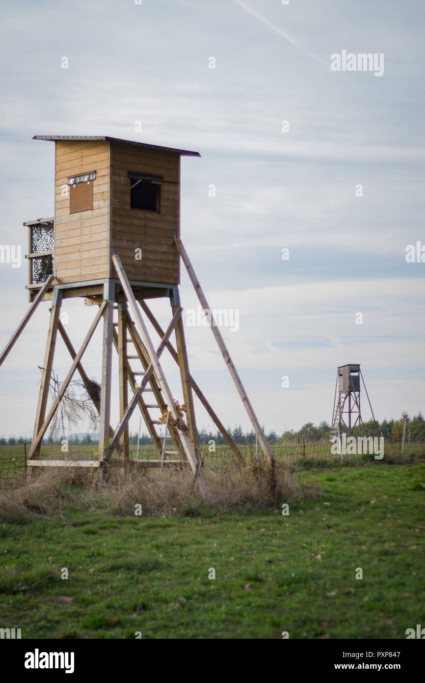 La perche en bois Banque D'Images