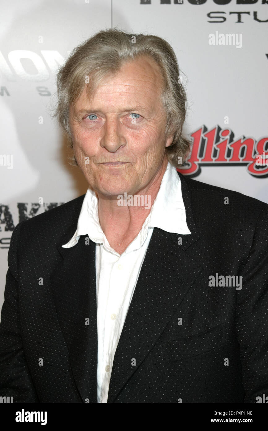 Rutger Hauer 03/28/05 SIN CITY @ Mann Théâtre National, Westwood Photo par Akira Shimada/HNW / PictureLux (28 mars 2005) Dossier de référence #  33687 655 HNWPLX Banque D'Images