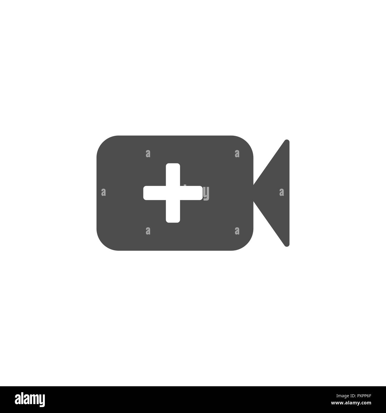 L'icône de caméra vidéo. Modèle plat. Vector illustration Illustration de Vecteur