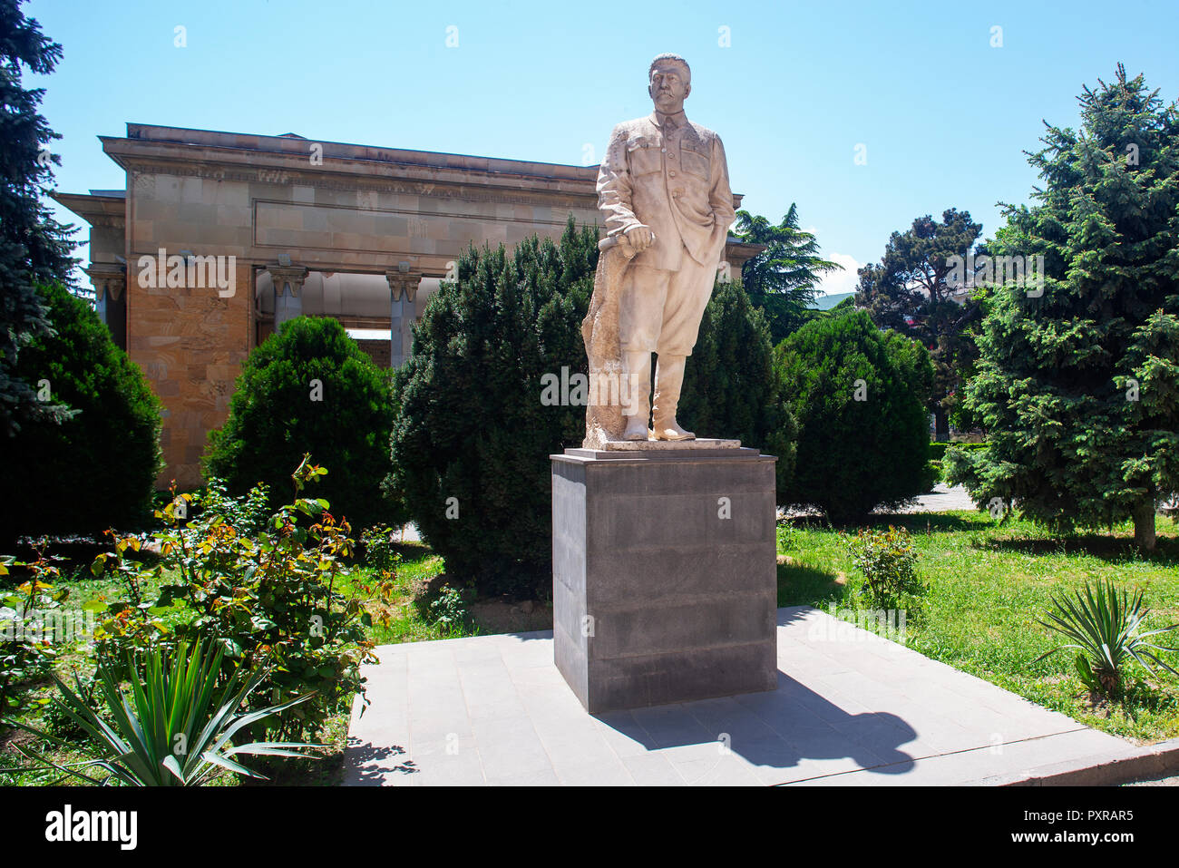 La Géorgie, Gori, Staline statue au Musée Staline Banque D'Images