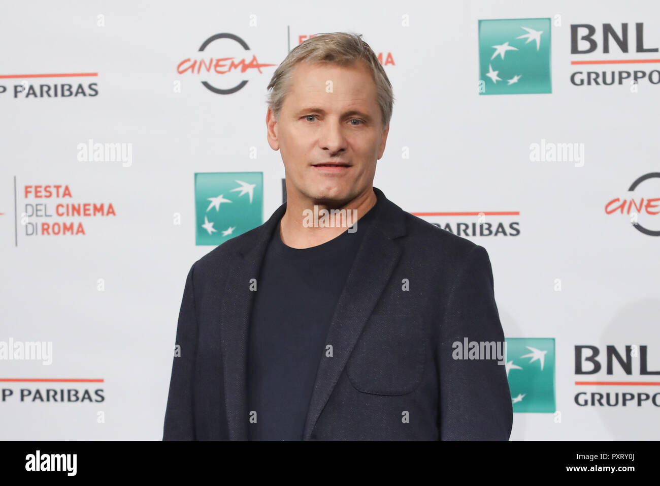 Rome, Italie. 24 Oct, 2018. Cinéma Roma Fest 2018. Festival du Film de Rome. Photocall film 'Livre Vert'. Sur la photo : Crédit : Viggo Mortensen agence photo indépendante/Alamy Live News Banque D'Images