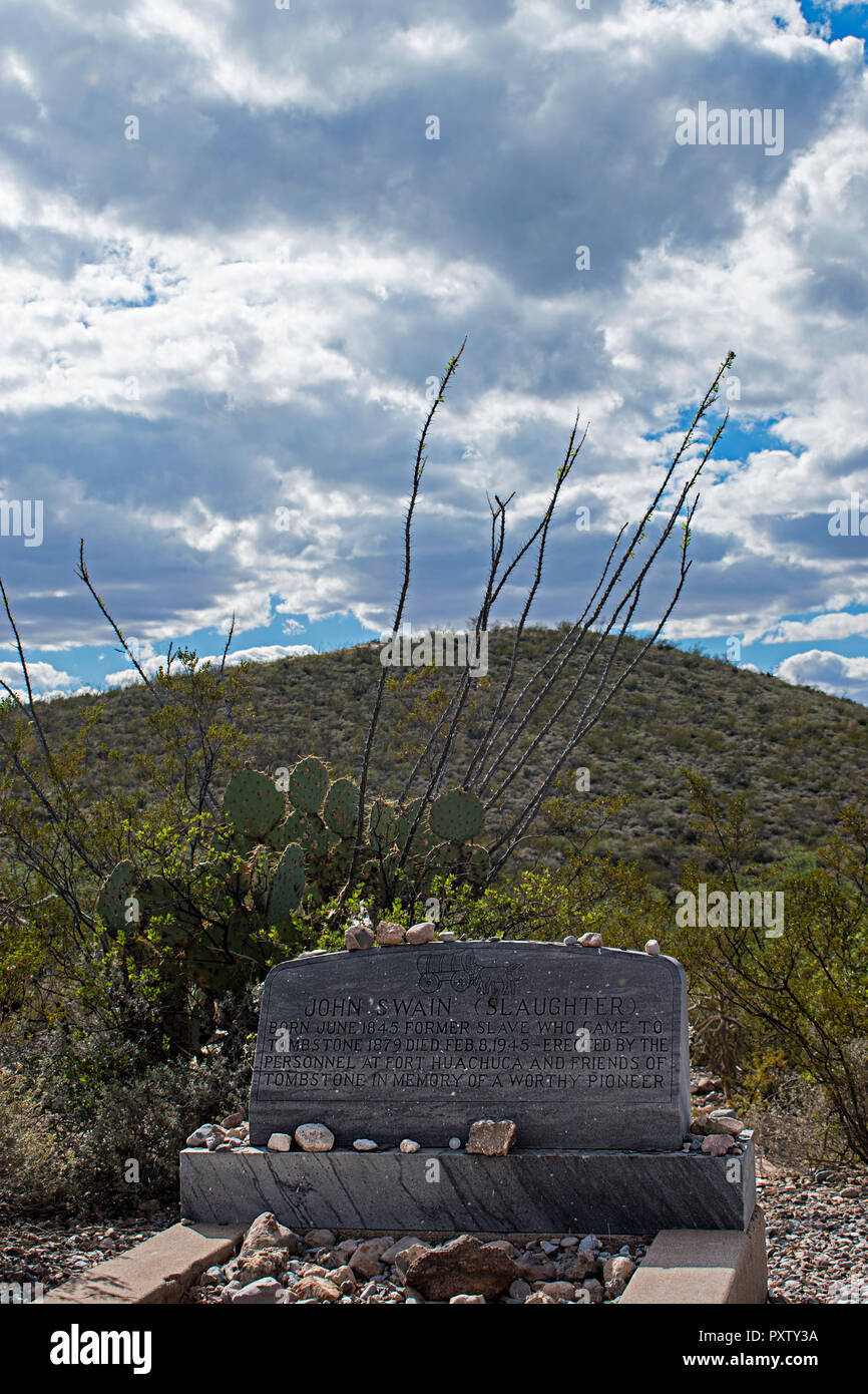 Boot Hill Cemetery. Tombstone, Arizona USA Banque D'Images