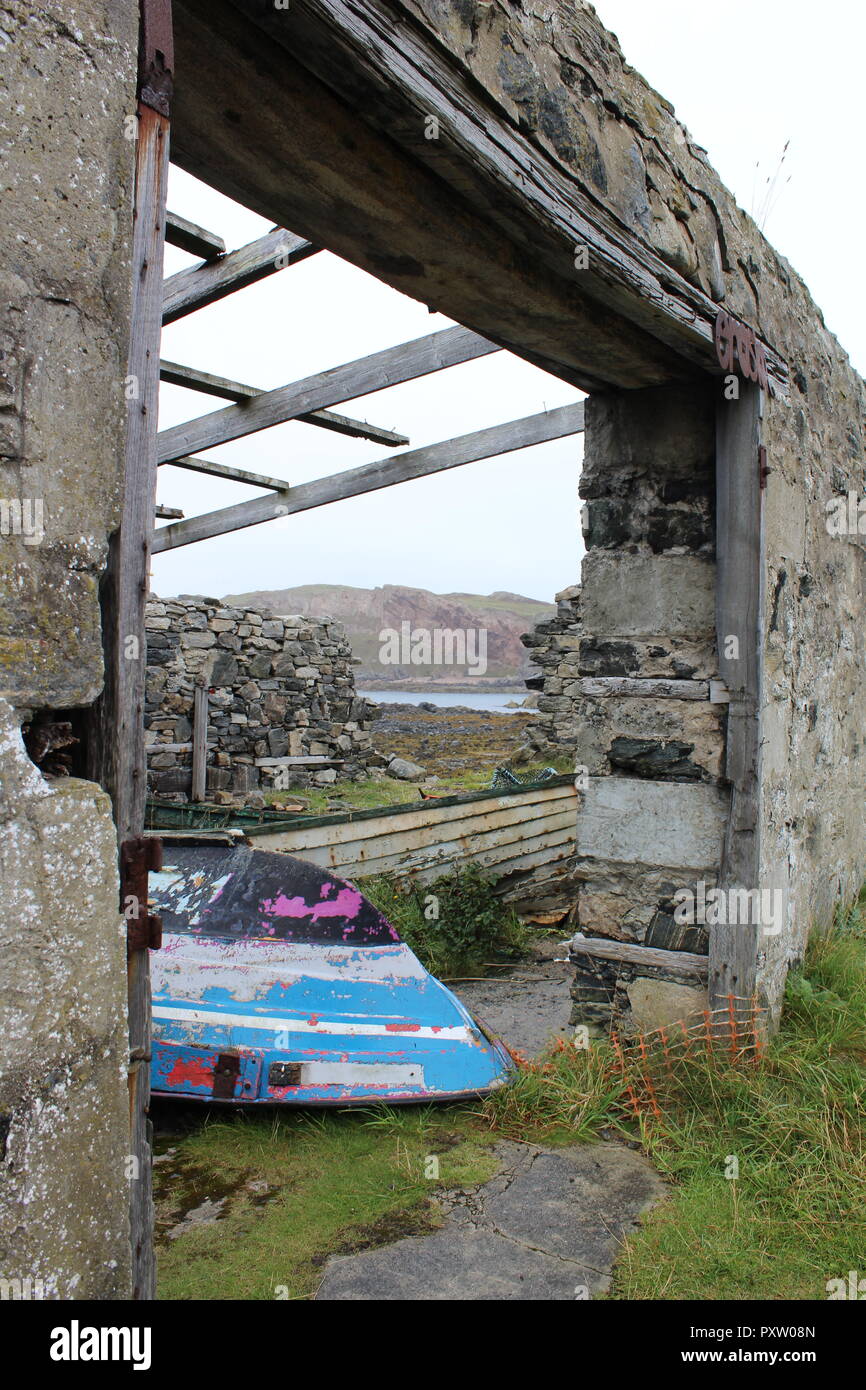 Ancien hangar à bateaux Banque D'Images