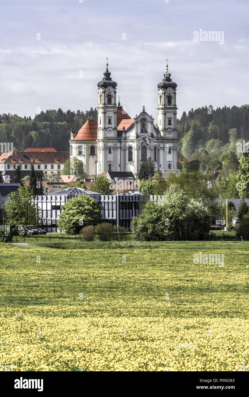 Abbaye bénédictine d'Ottobeuren, Allgau, Allemagne Banque D'Images