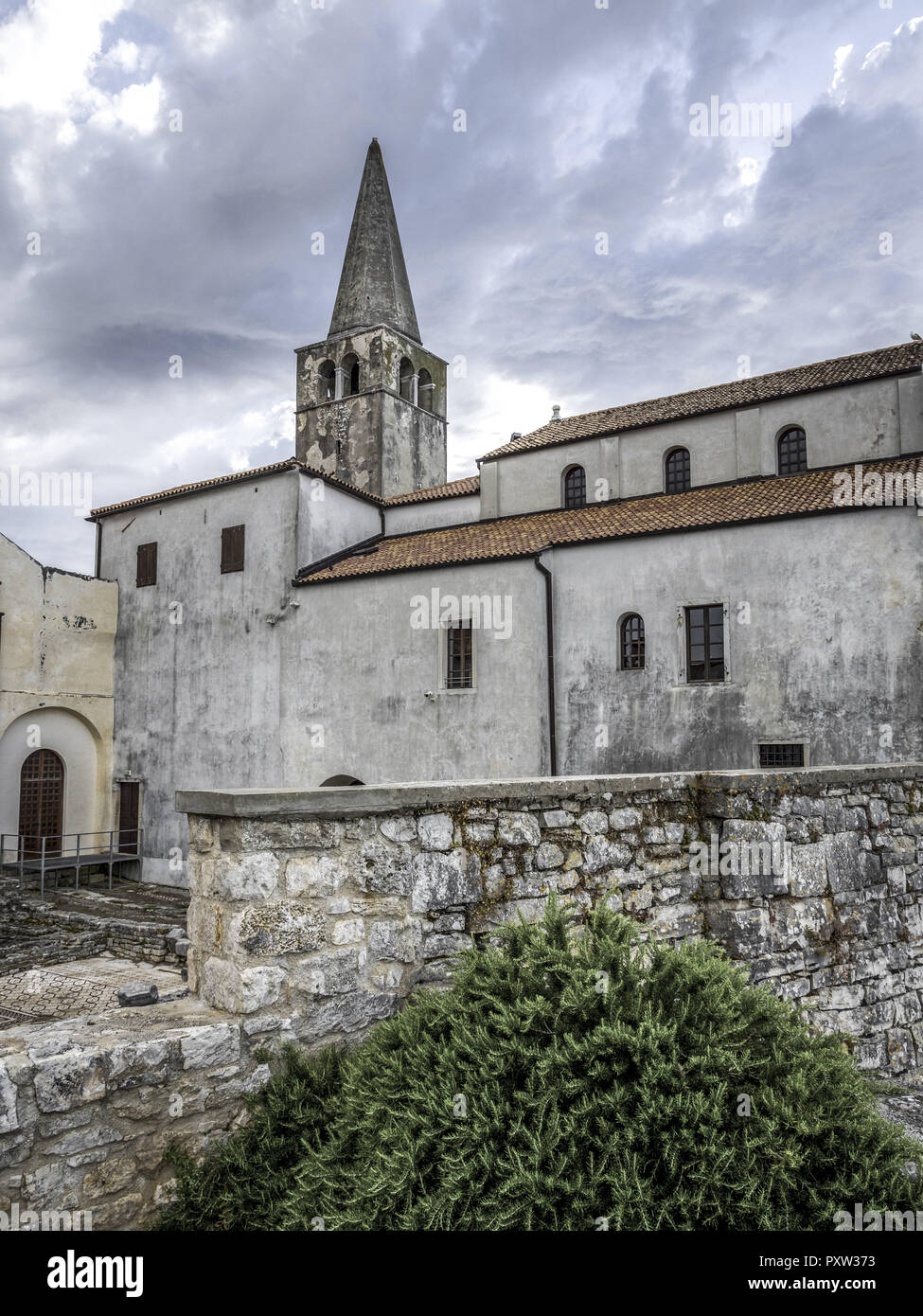 La basilique euphrasienne de Porec, Istrie, Croatie Banque D'Images