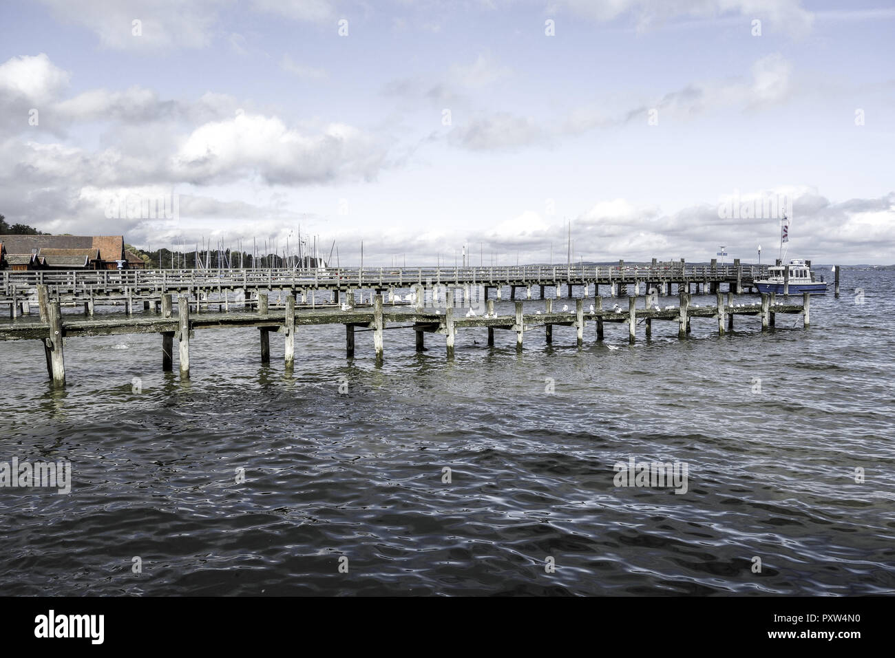 Uferpromenade à Diessen am Ammersee Banque D'Images