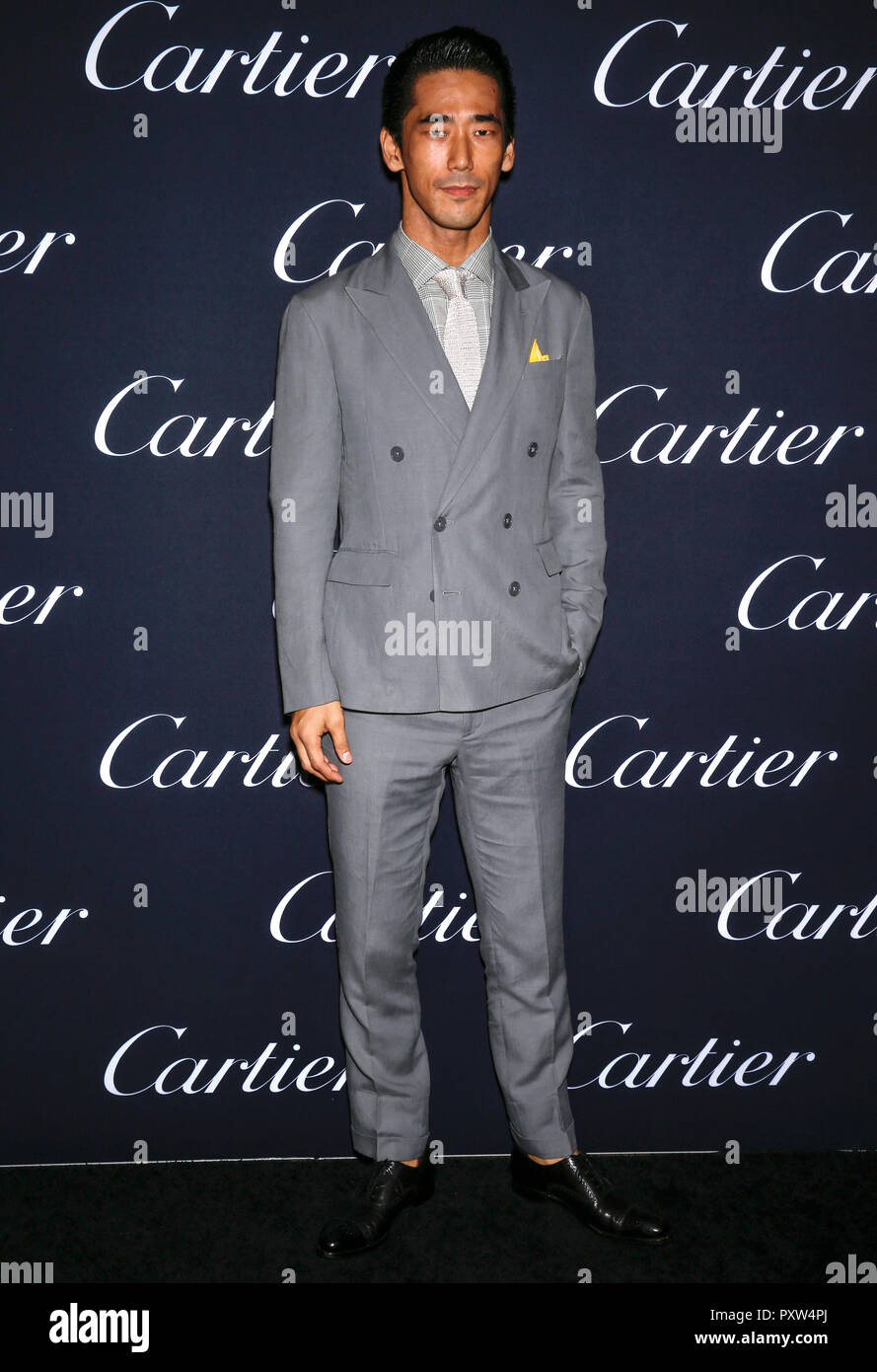 New York, NY - 06 septembre 2018 : Naoki Kobayashi occupe 2018 Cartier fête de Garage précieux de la Maison Cartier de la 5ème Avenue Banque D'Images