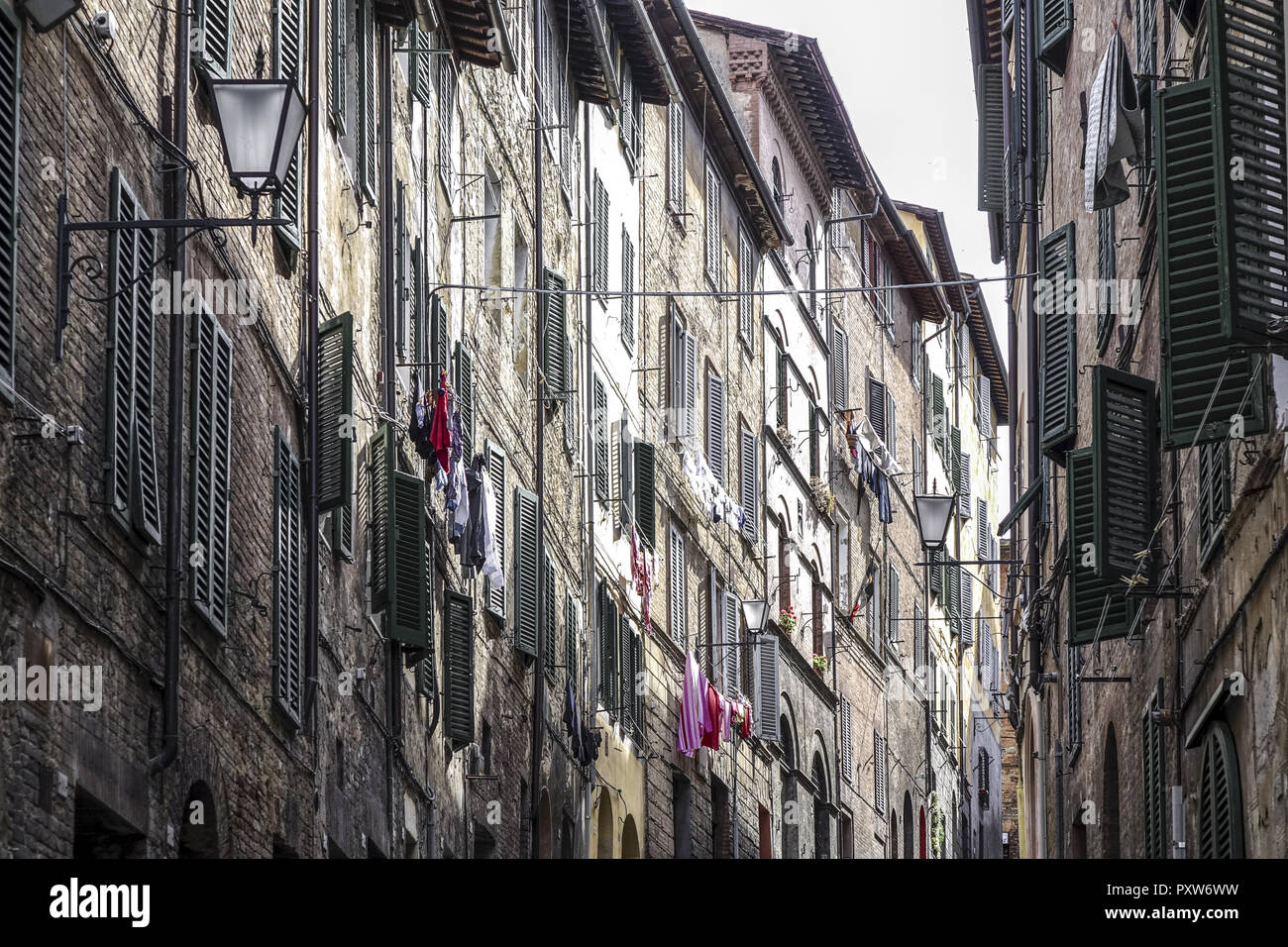 Altstadt à Sienne, Toscane, Italie, Europe (www.allover.cc/TPH) Banque D'Images