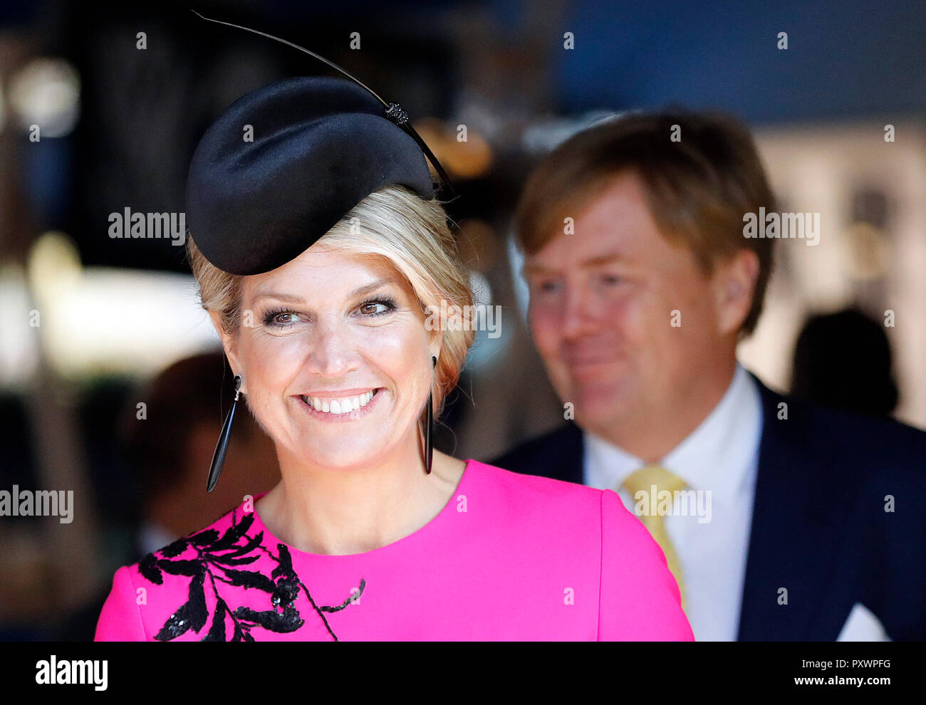 Le roi Willem-Alexander des Pays-Bas, accompagné par la Reine Maxima, visitez le Brixton à Londres dans le cadre de leur visite d'État du Royaume-Uni. Banque D'Images