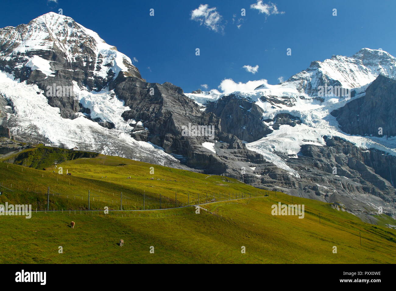 Alpes Suisses Jungfrau-Aletsch, Suisse. Banque D'Images