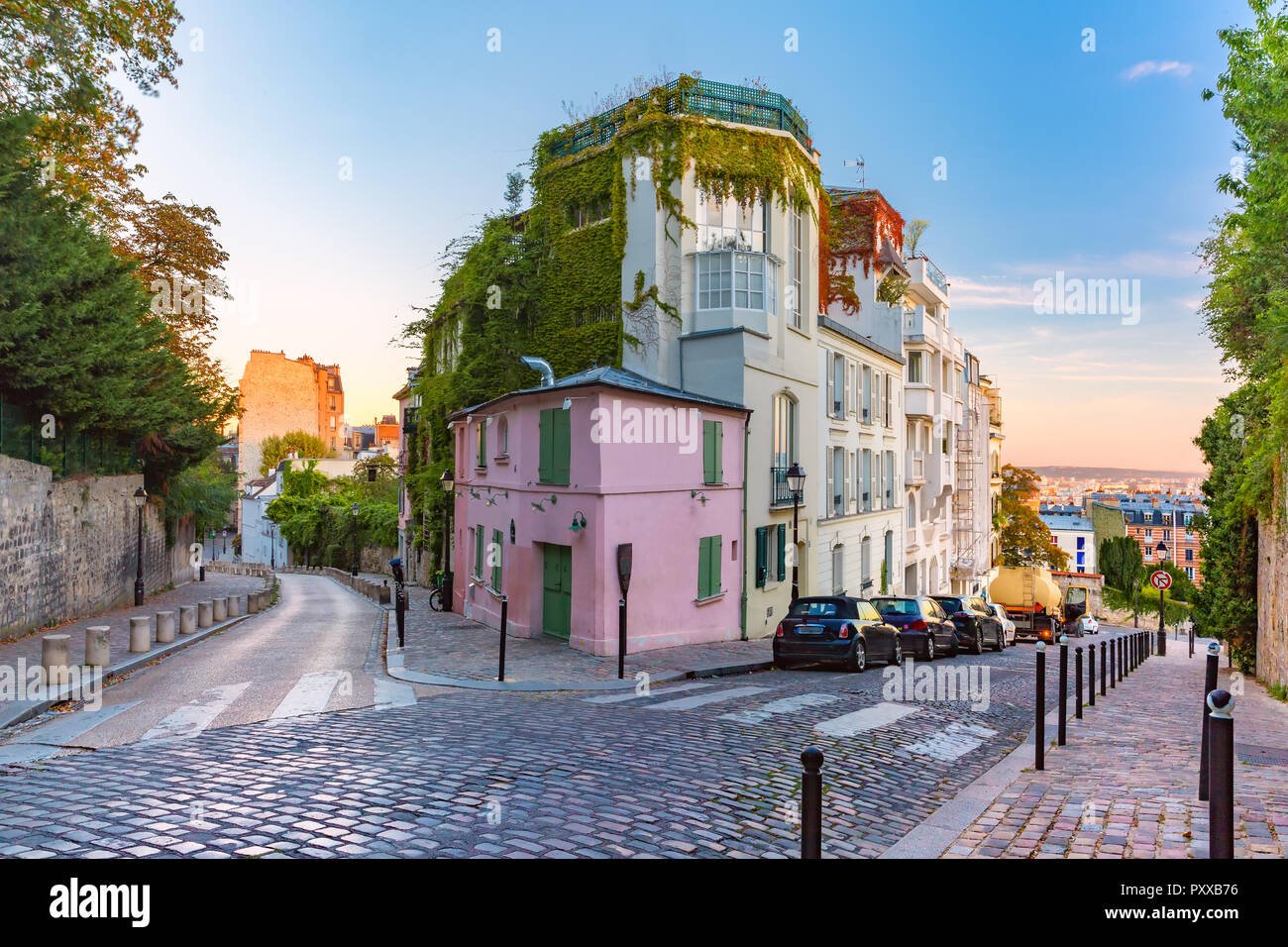 Montmartre à Paris, France Banque D'Images