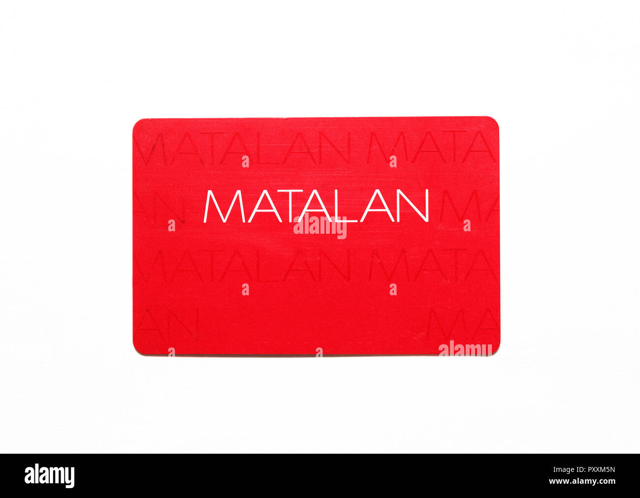 Carte de membre boutique matalan Banque D'Images