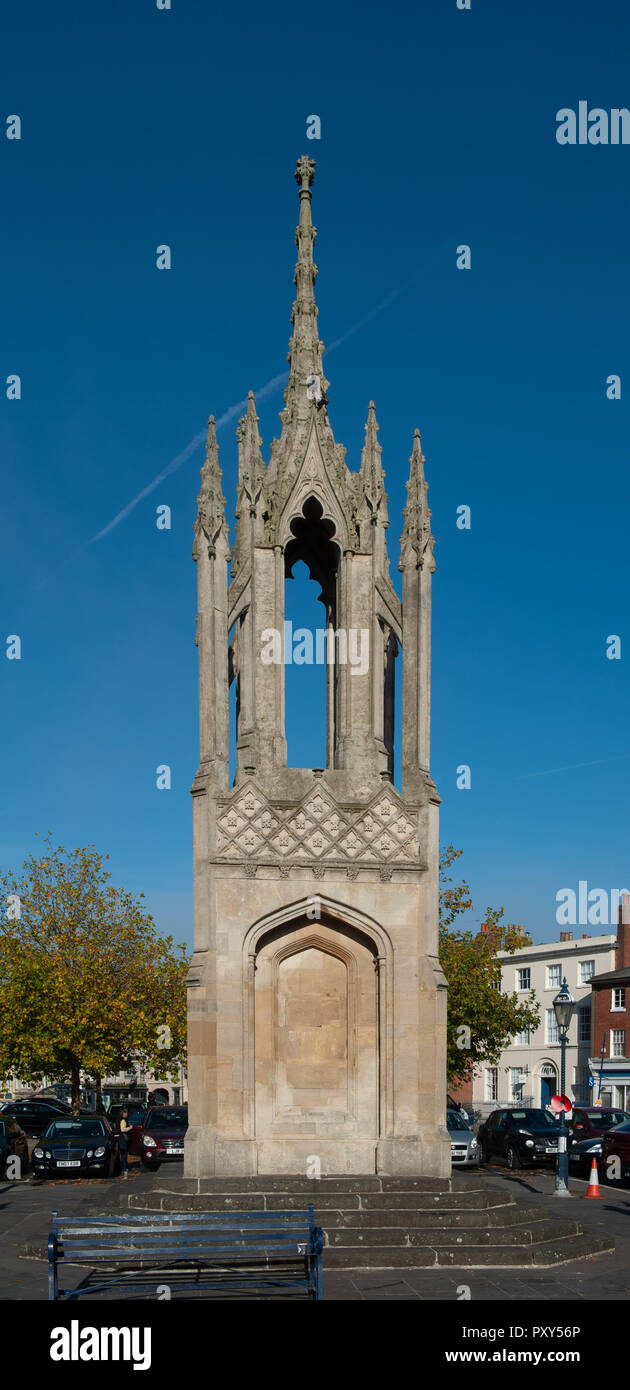 La Croix du marché, Place du marché, Devizes, Wiltshire, Royaume-Uni. Banque D'Images